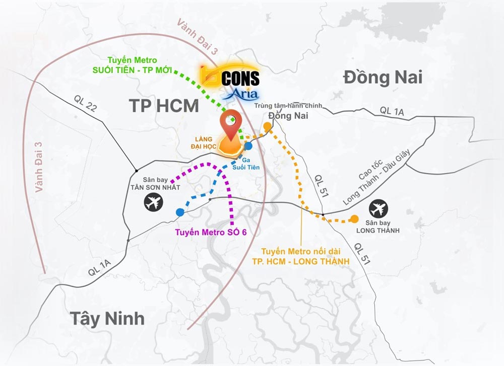 Vị trí Bcons Aria